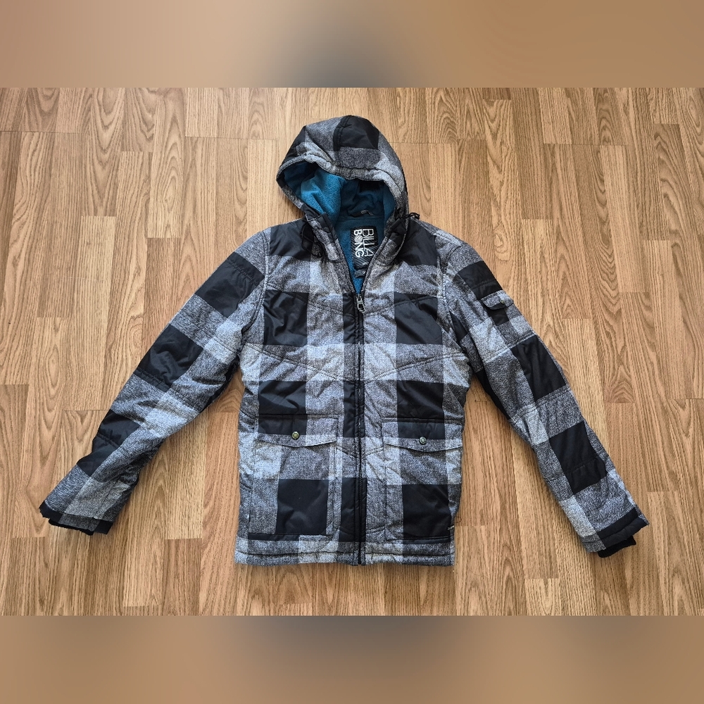 Billabong Men's Plaid Puffer Jacket